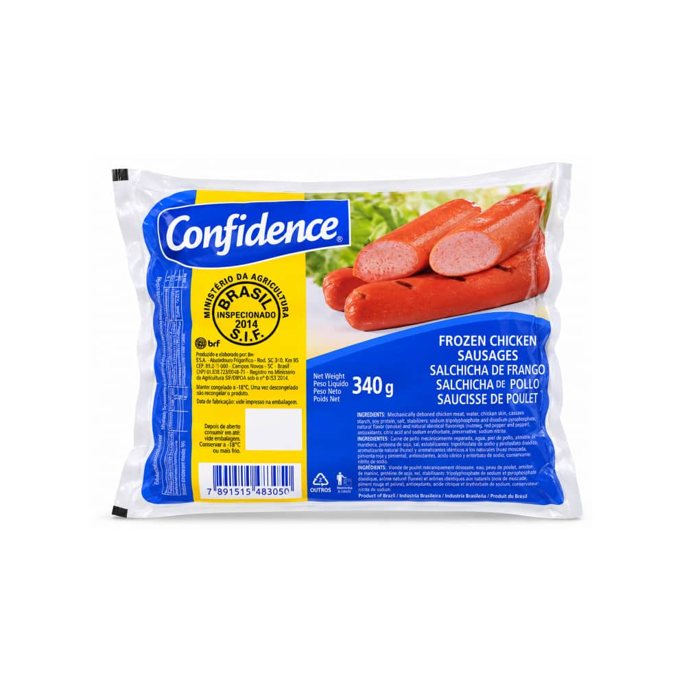 Salchicha de pollo Confidence 340g