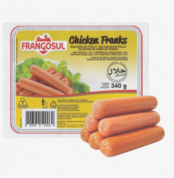 Salchicha de pollo Frangosul 340g