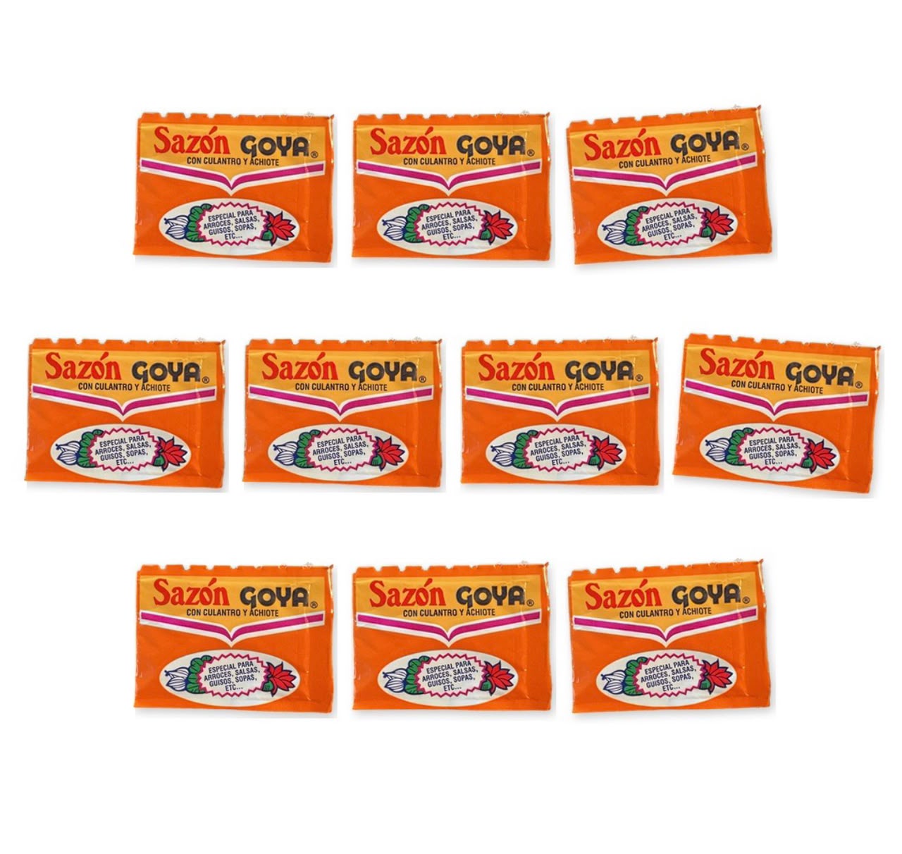 Sazon Goya x10 paquetes 