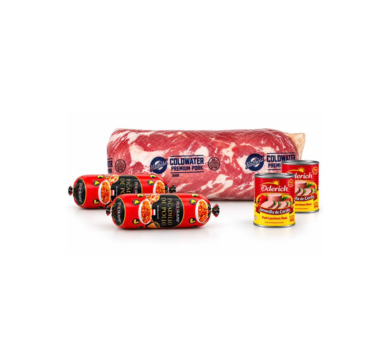 Solomillo de cerdo 1kg+ Jamonilla de cerdo (2)+ picadillo de pollo (2)