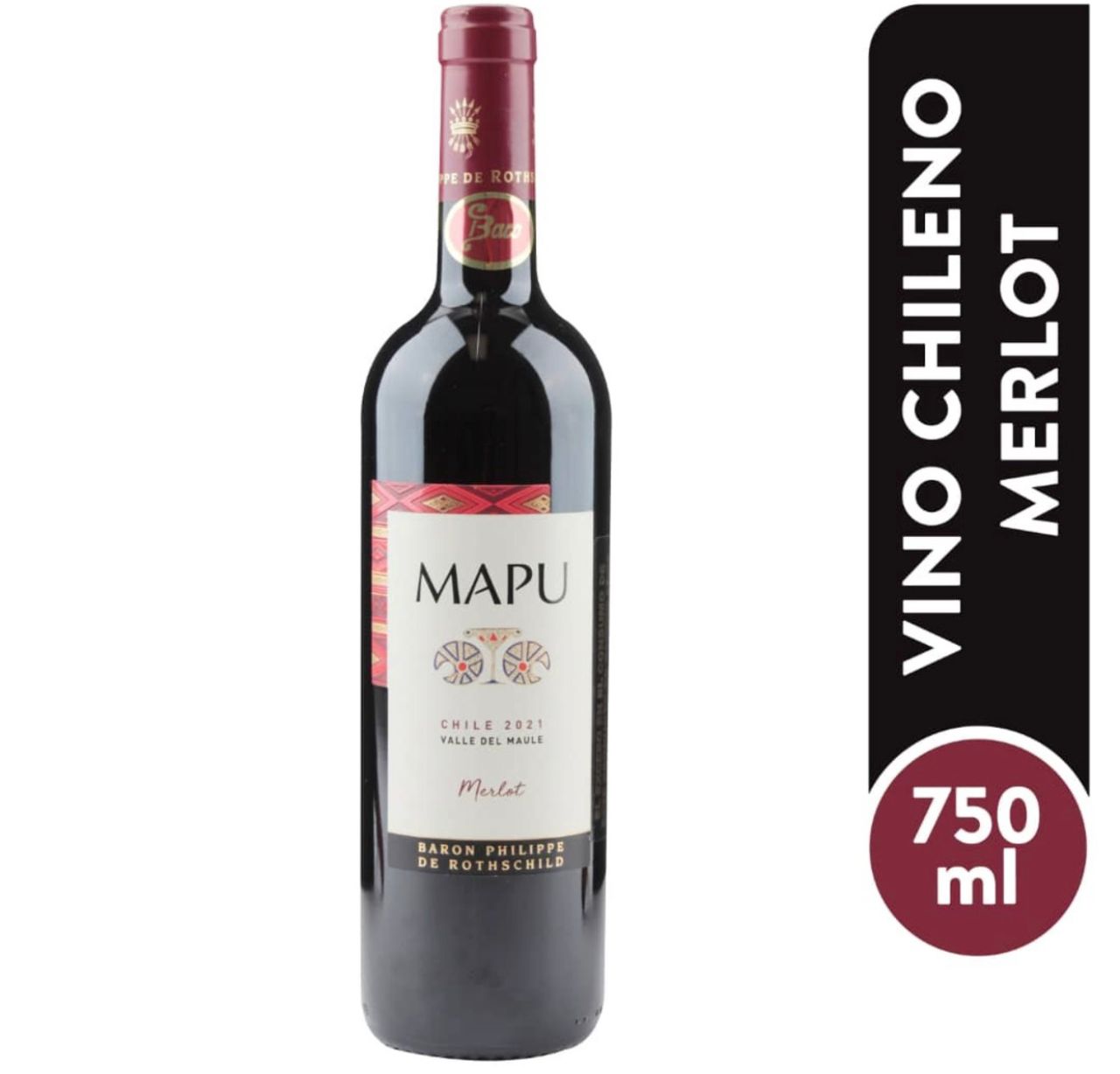 Vino tinto MAPU 750ml