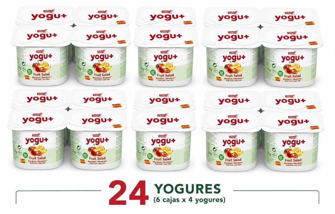 Yogurt sabor macedonia x 24 unidades de 125g